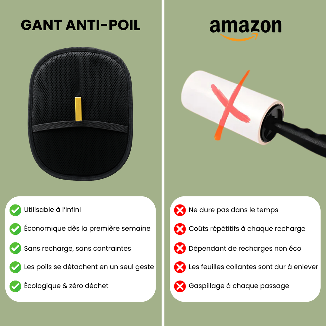 Gant anti-poils - Inovia