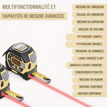 Mètre laser MultiMesure 3 en 1™ - Inovia