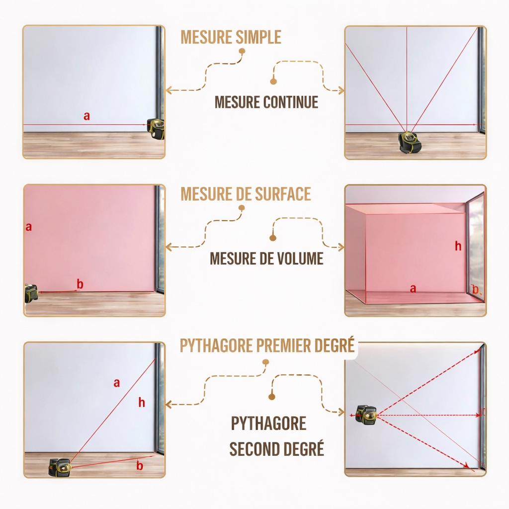 Mètre laser MultiMesure 3 en 1™ - Inovia