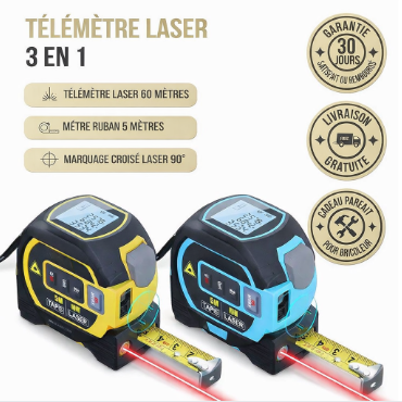 Mètre laser MultiMesure 3 en 1™ - Inovia