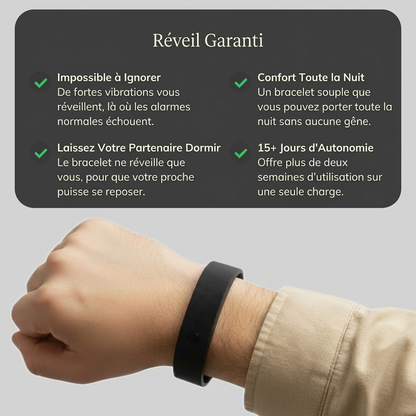 Inovia - Réveil vibrant silencieux pour sourds et malentendants