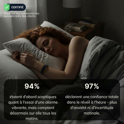 Inovia - Réveil vibrant silencieux pour sourds et malentendants