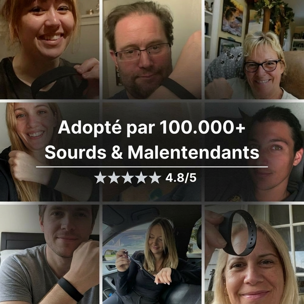 Inovia - Réveil vibrant silencieux pour sourds et malentendants