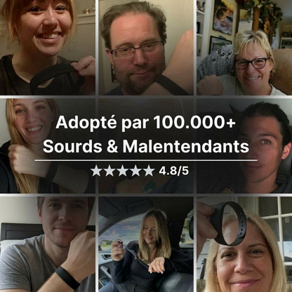 Inovia - Réveil vibrant silencieux pour sourds et malentendants