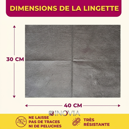 Chiffon Magique en Microfibre - Inovia (Lot de 4 Pièces)
