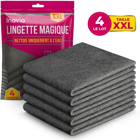 Chiffon Magique en Microfibre - Inovia (Lot de 4 Pièces)