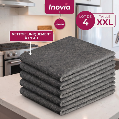 Chiffon Magique en Microfibre -  Inovia (Lot de 4 pièces)